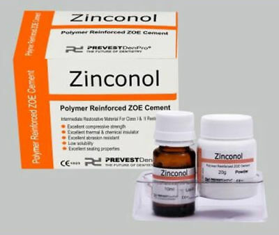 Zinconal (polymer reinforced Zinc oxide eugenol)
prevest