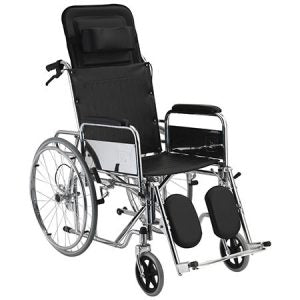 Reclining high back wheelchair